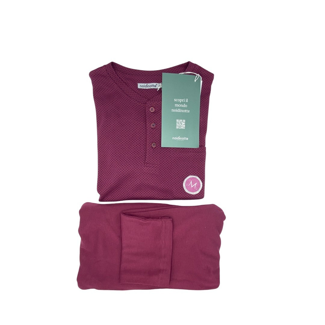 Pigiama Uomo Caldo Cotone Burgundy FC002906PB402
