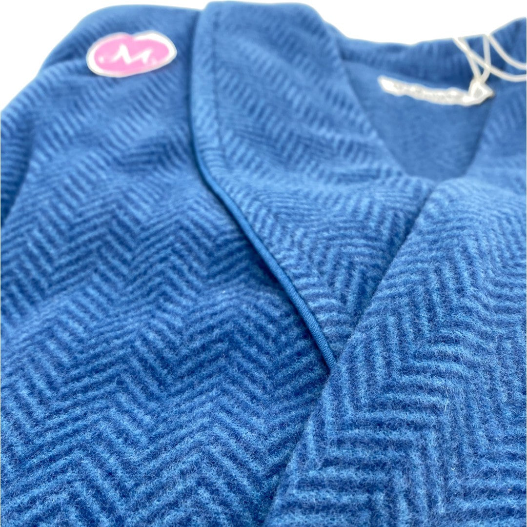 Noidinotte Vestaglia uomo micropile spinato Blu GE002620PB403