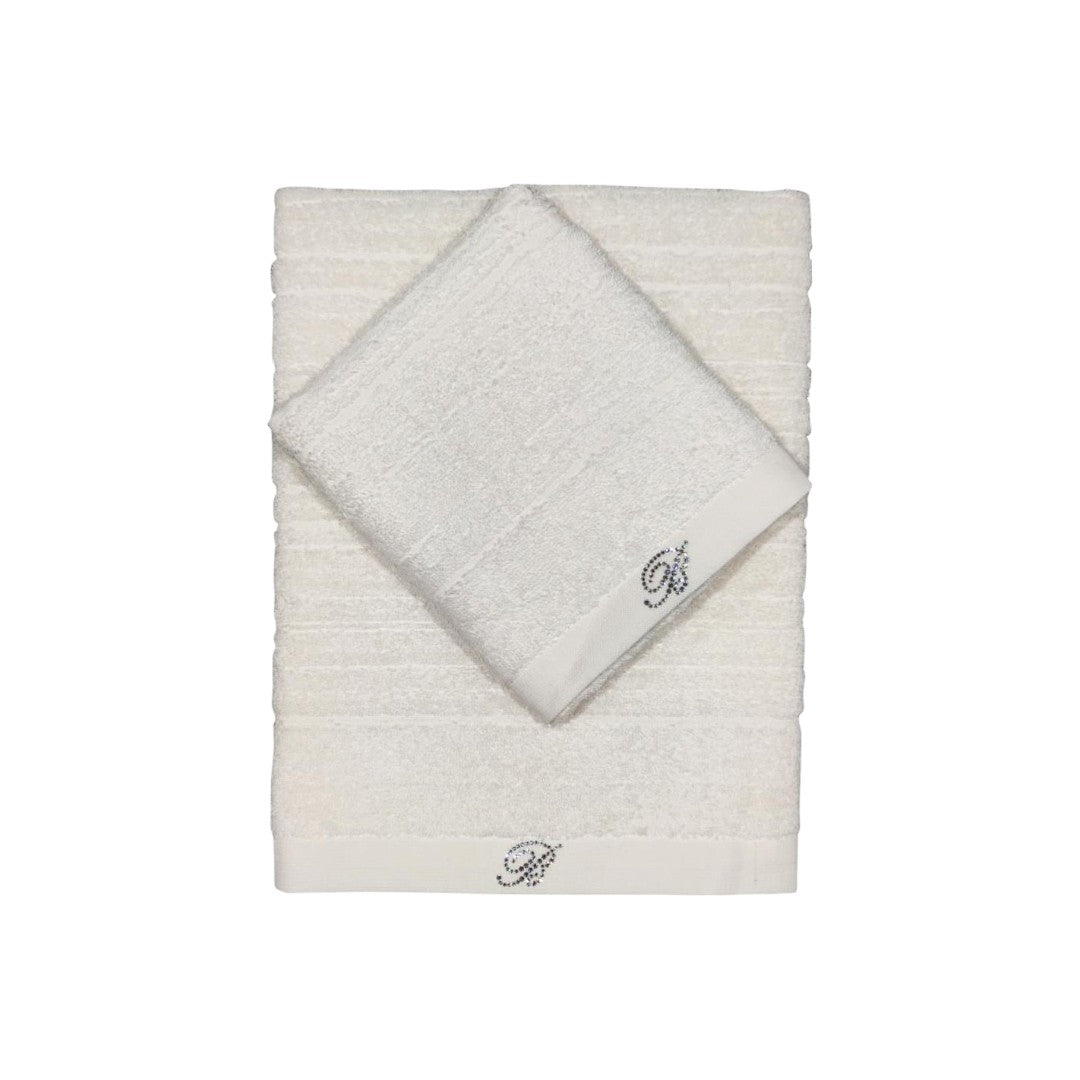 Blumarine Set Asciugamani Samira 2Pz Perla - 10201 0218 01
