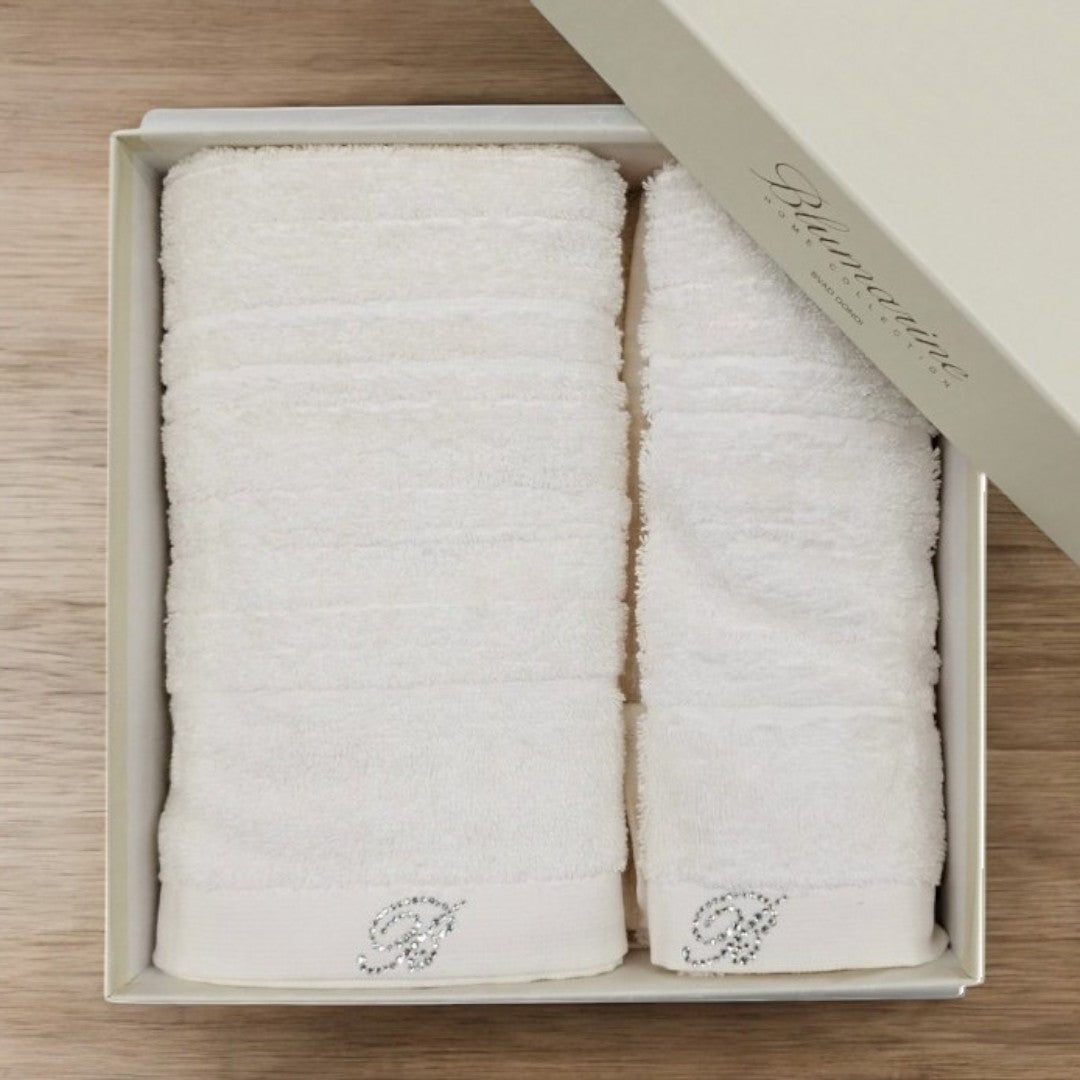 Blumarine Set Asciugamani Samira 2Pz Perla - 10201 0218 01