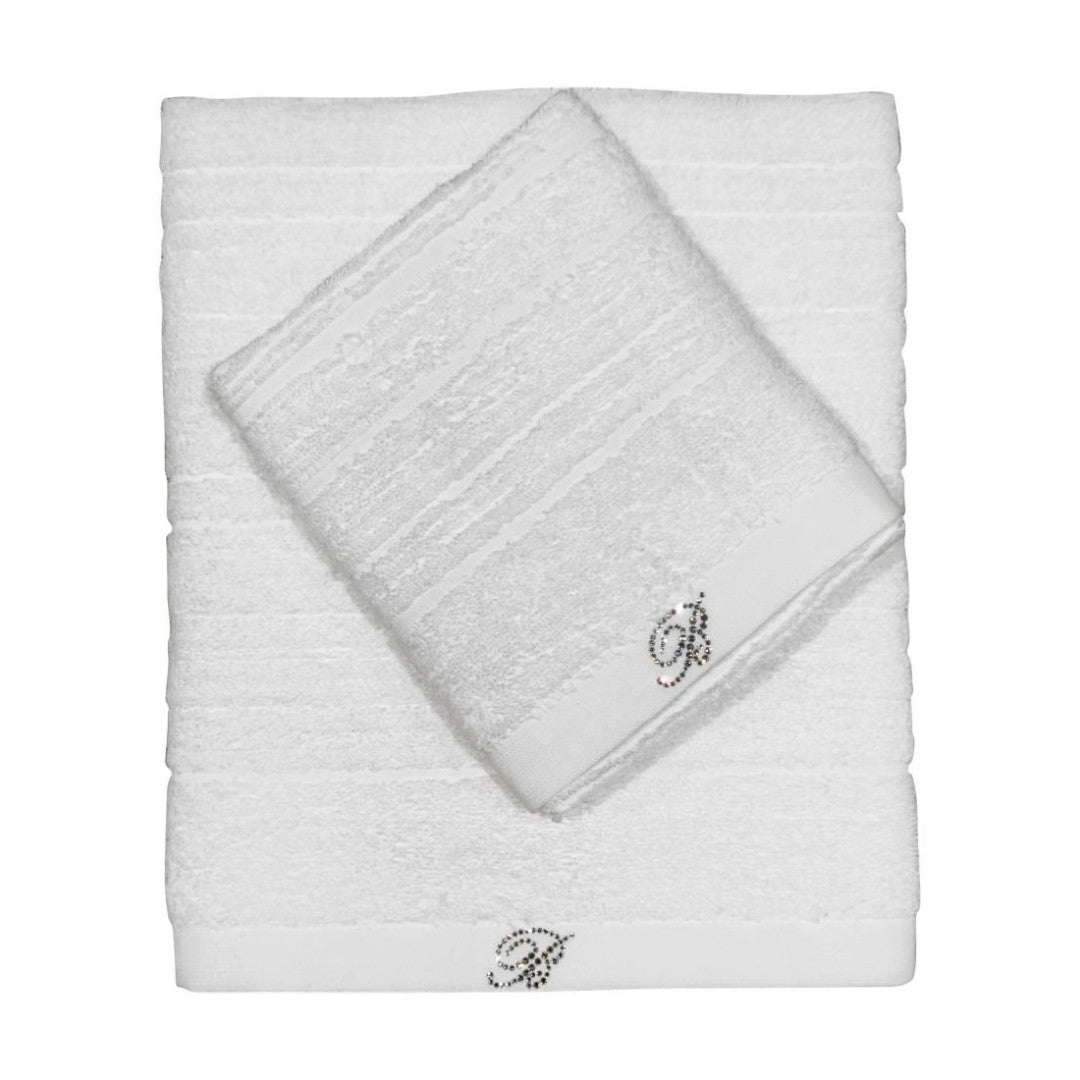 Blumarine Set Asciugamani Samira 2Pz Bianco - 10202 0218 04
