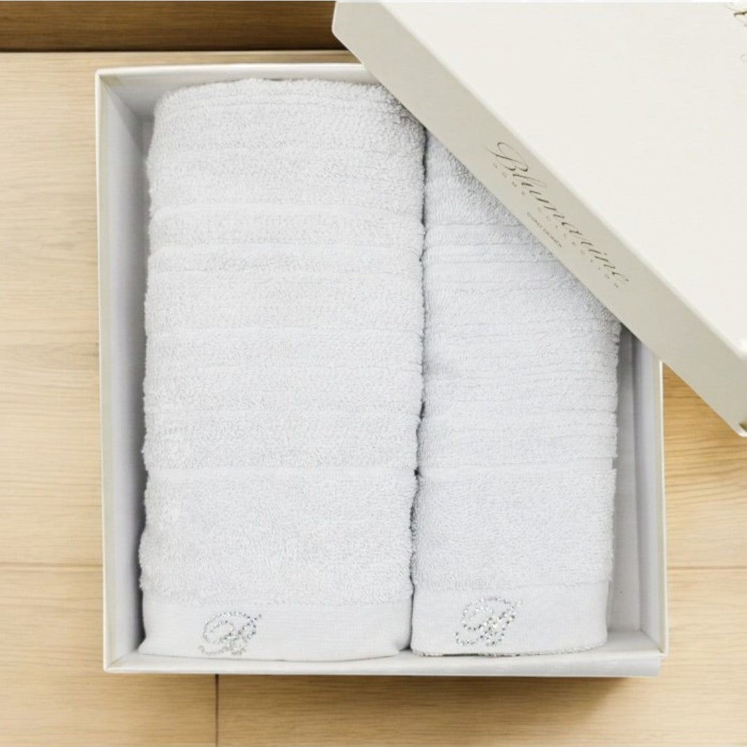 Blumarine Set Asciugamani Samira 2Pz Bianco - 10202 0218 04