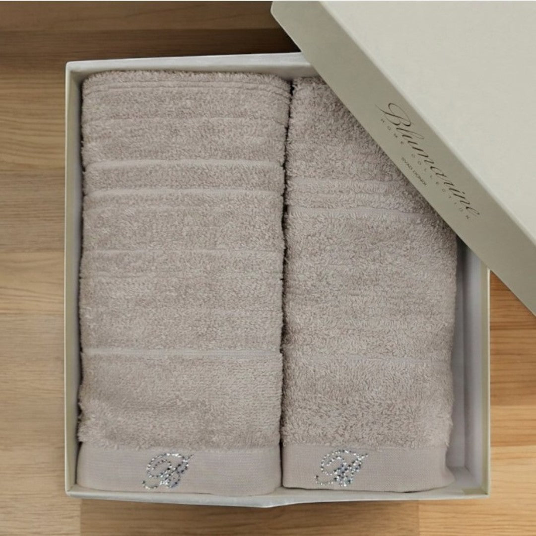 Blumarine Set Asciugamani Samira 2Pz Sabbia - 10202 0218 05