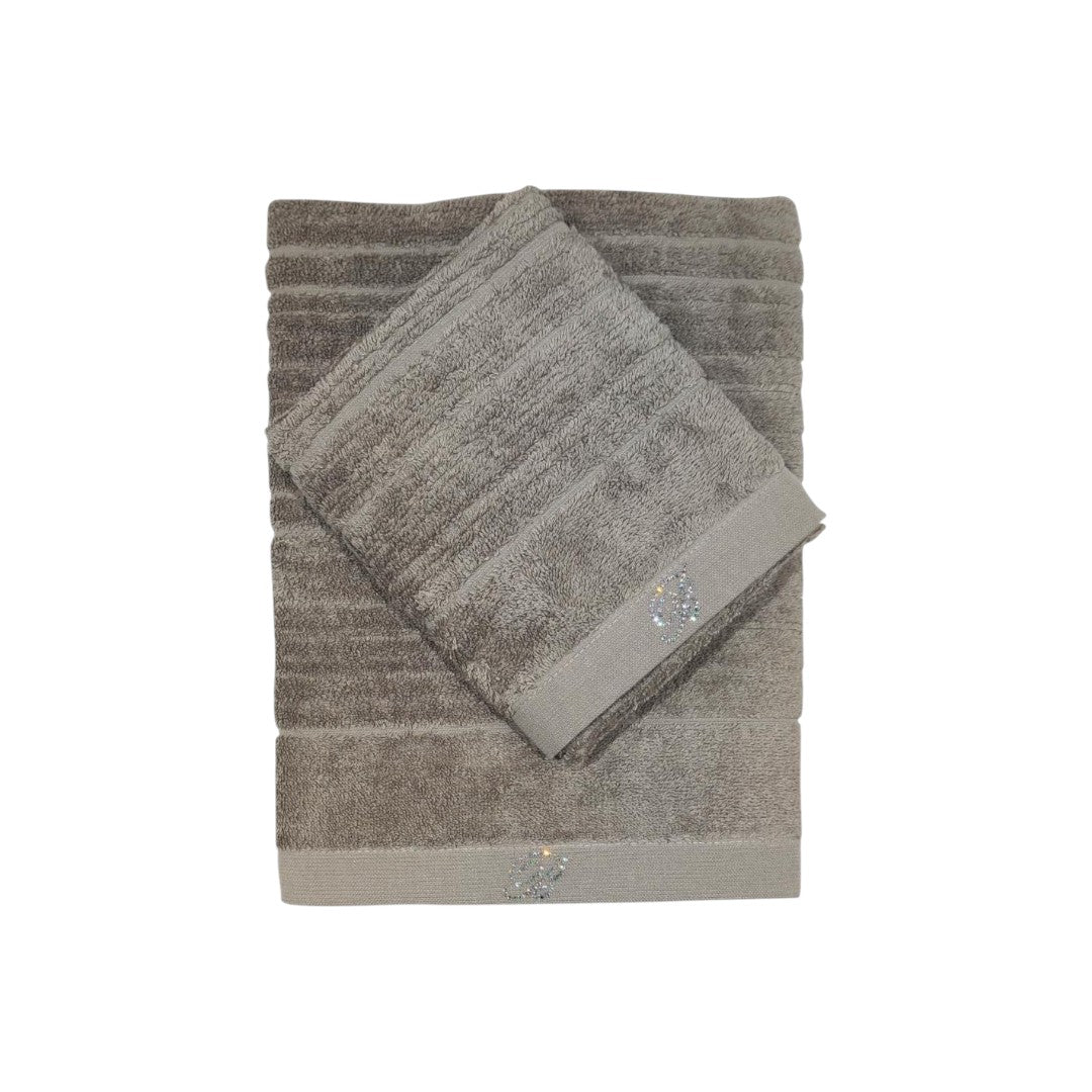 Blumarine Set Asciugamani Samira 2Pz Nocciola - 10202 0218 10