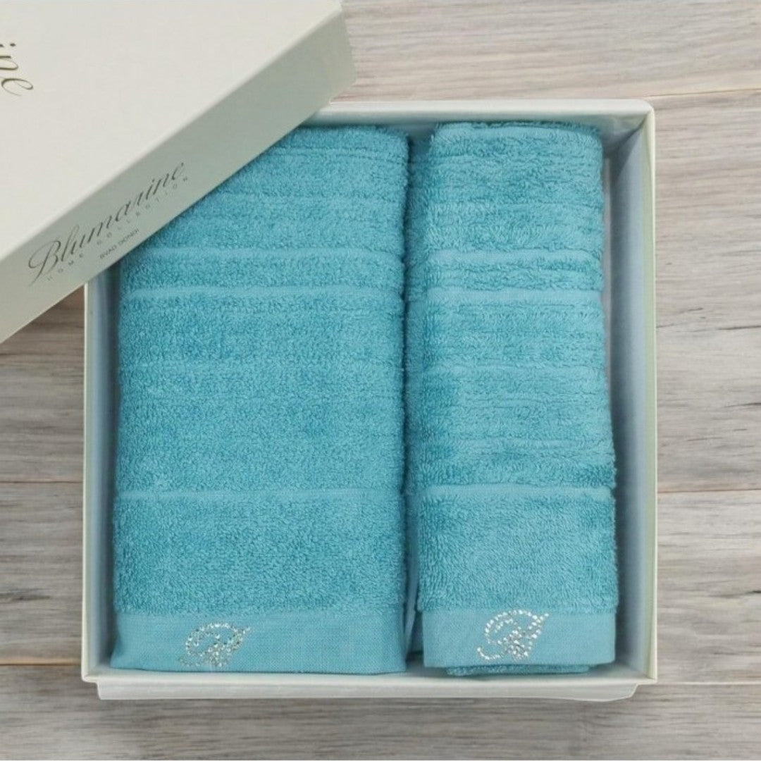 Blumarine Set Asciugamani Samira 2Pz Ottanio - 10202 0218 15