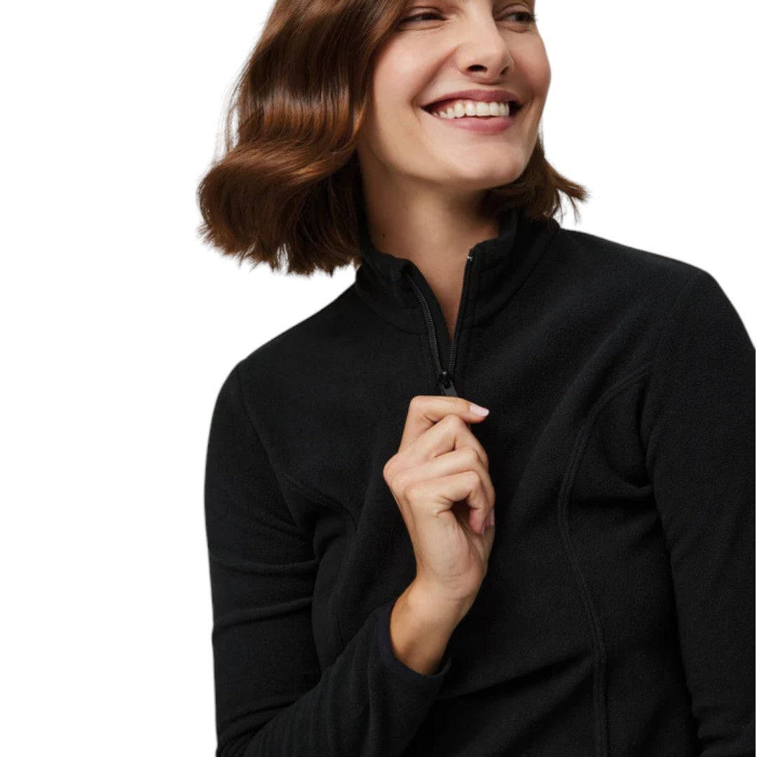 Ysabel Mora Giacca In Pile A Maniche Lunghe Donna Mezza Zip 70007 Nero