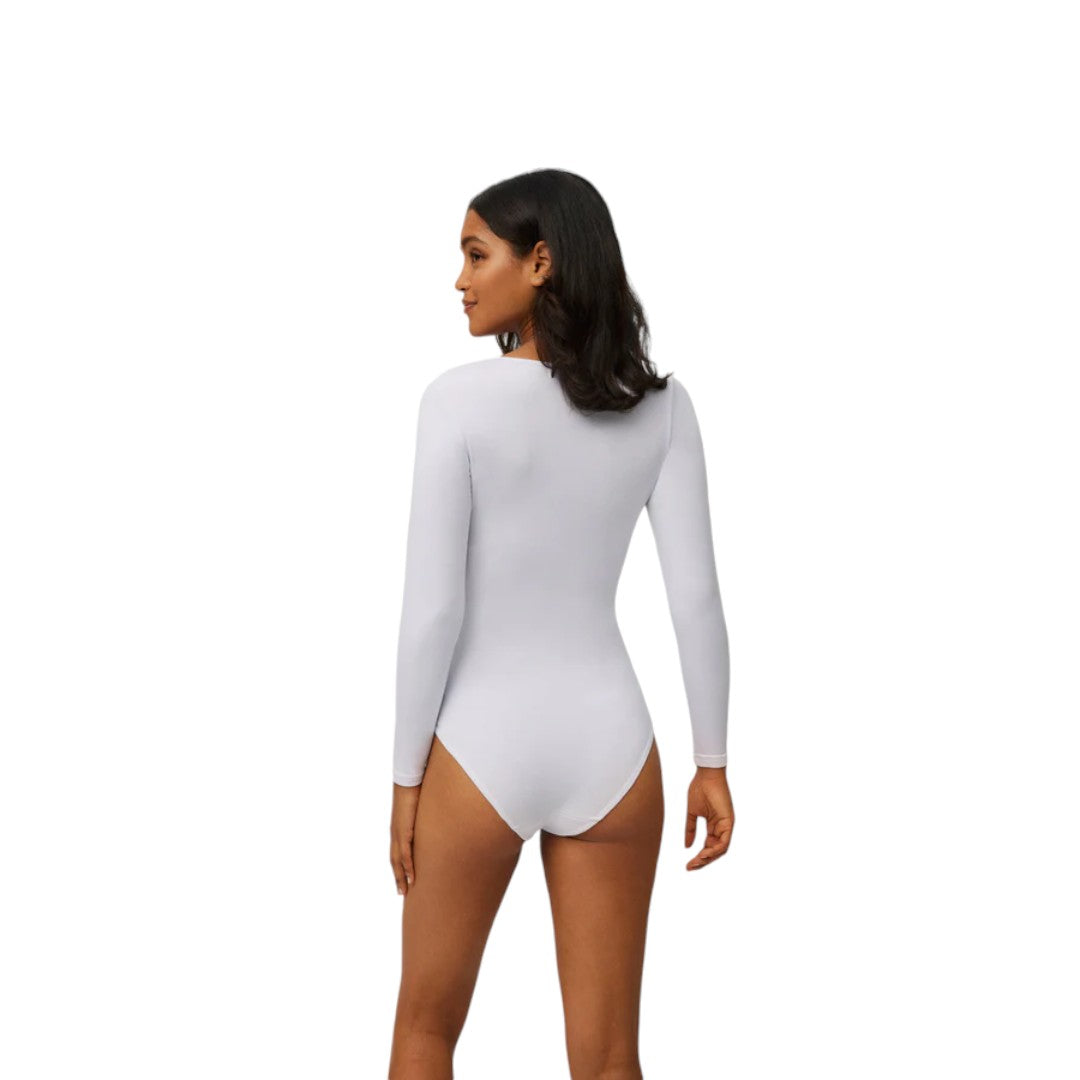 Ysabel Mora Body termico Donna A Maniche Lunghe Girocollo