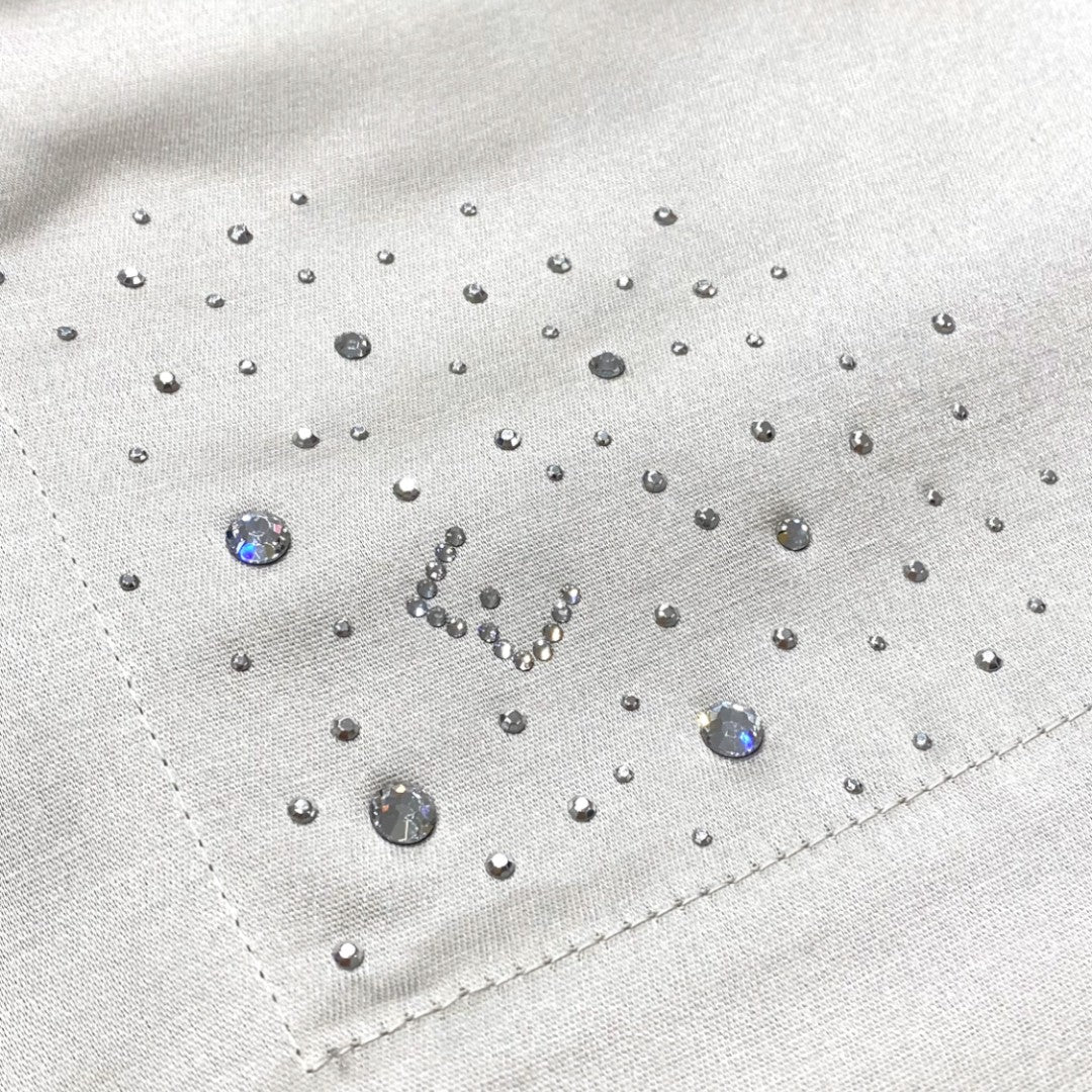 Liu Jo Runner Gocce Raso Con punti Luce in Swarovski Tortora LT156B-00253