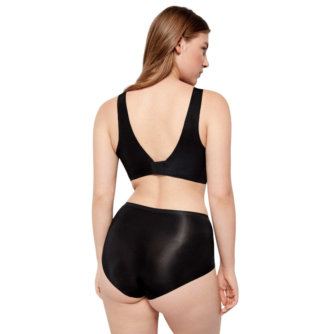 Gisela Slip Midi Invisibile Second Skin finiture termofuse taglio laser Nero