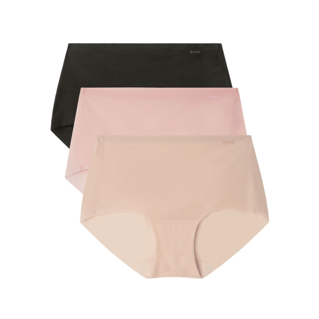 Gisela Slip Midi Invisibile Second Skin finiture termofuse taglio laser Nude