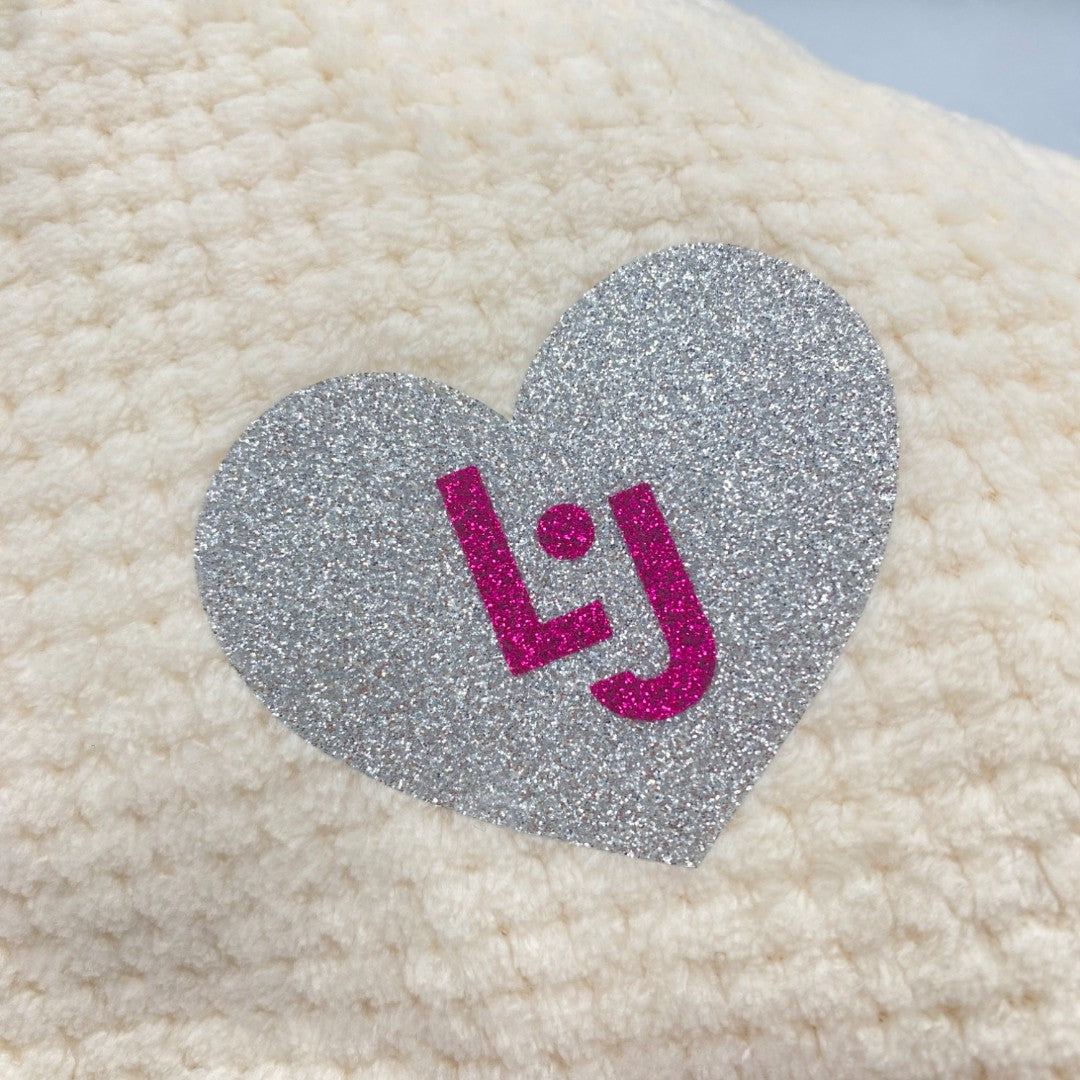 Liu Jo Baby Copertina Carrozzina in Pile Color Avorio Fuxia - BL425C 00900