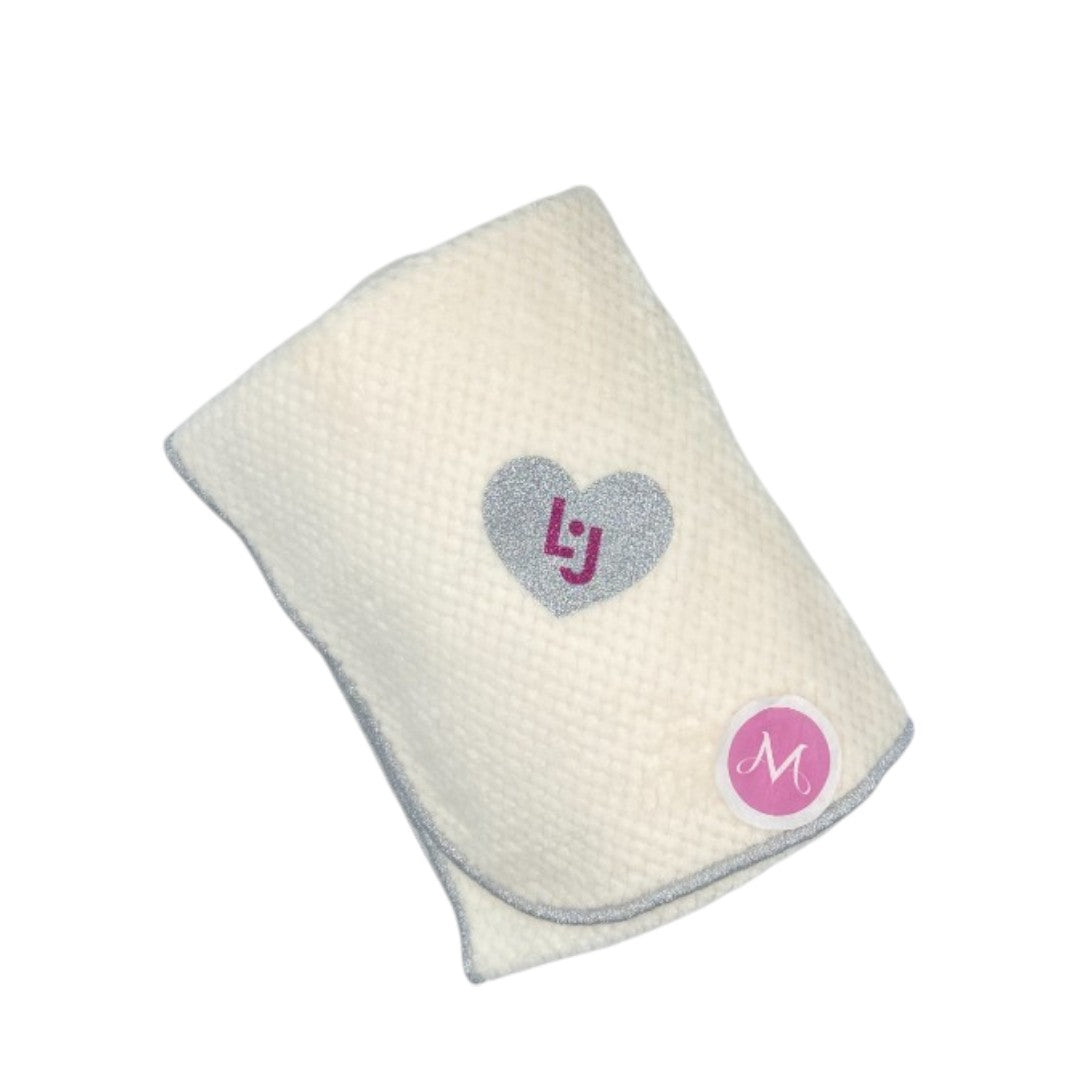 Liu Jo Baby Copertina Carrozzina in Pile Color Avorio Fuxia - BL425C 00900