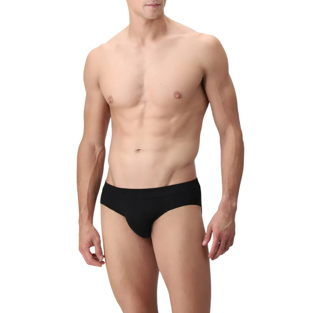 Cagi slip Uomo in puro modal elasticizzato nero VCAT05253