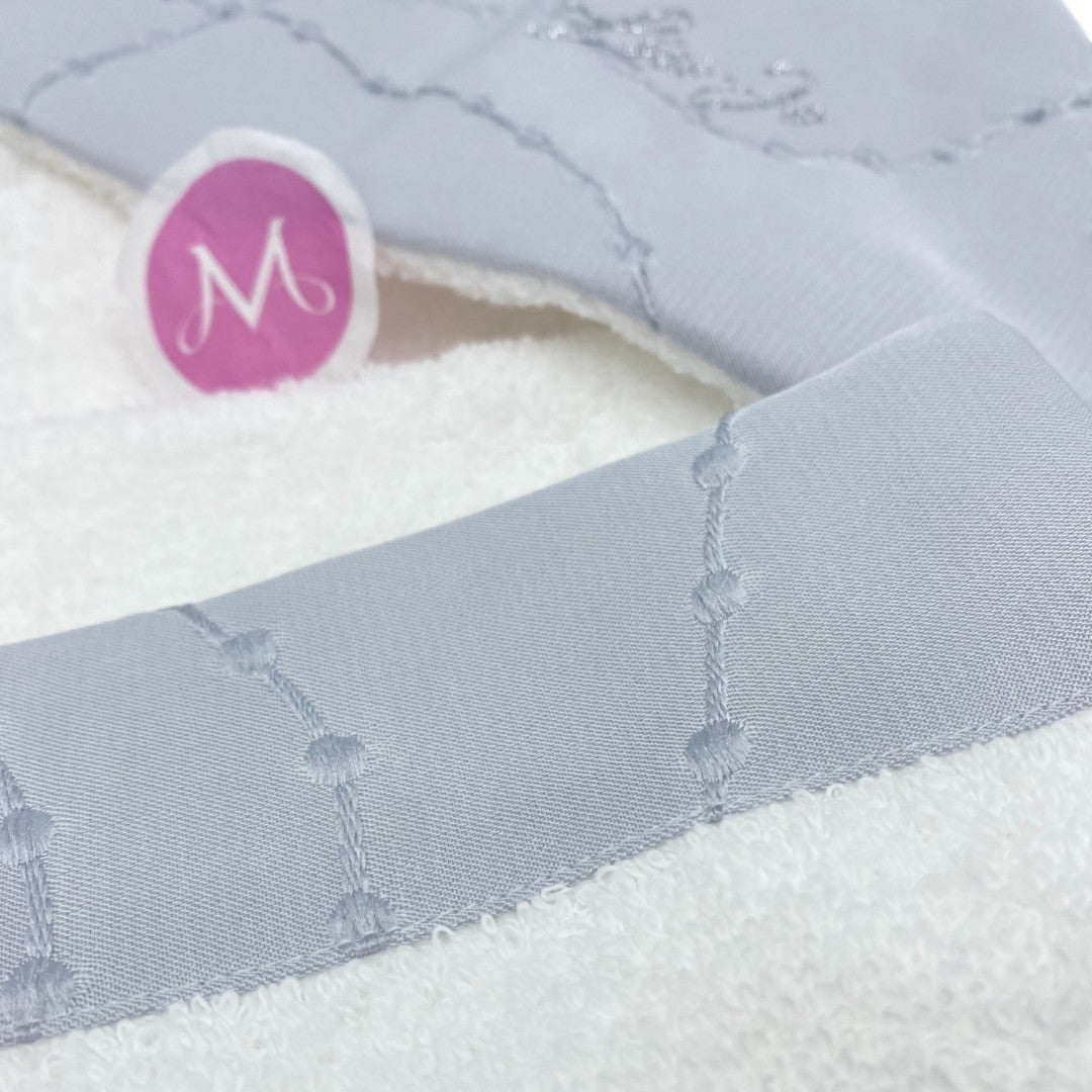 Liu Jo Baby Accappatoio+manopola Linea Ricamato bianco-perla BB155B 00392