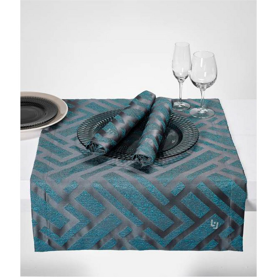 Liu Jo Runner Jacquard Intrico con logo LJ glitterato Ottanio LT612B 00234