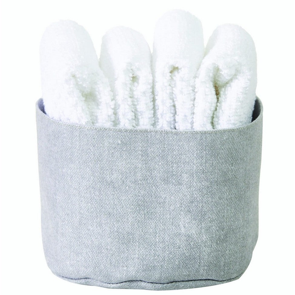 Maison Sucree Pepe cestino 4 lavette var 01 Bianco