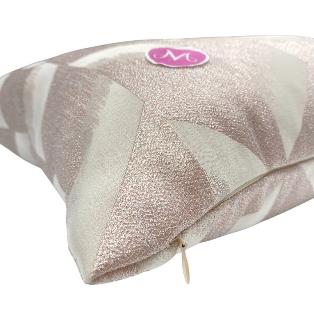 LIU JO Cuscino Arredo Jacquard Brillante logo LJ 40x40 Rosa - LL2545 00069