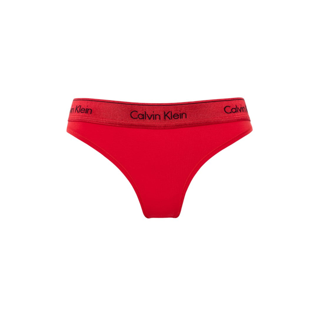 Calvin Klein Underwear Donna slip Rosso Cotone elastico - 000QF7451E XAT