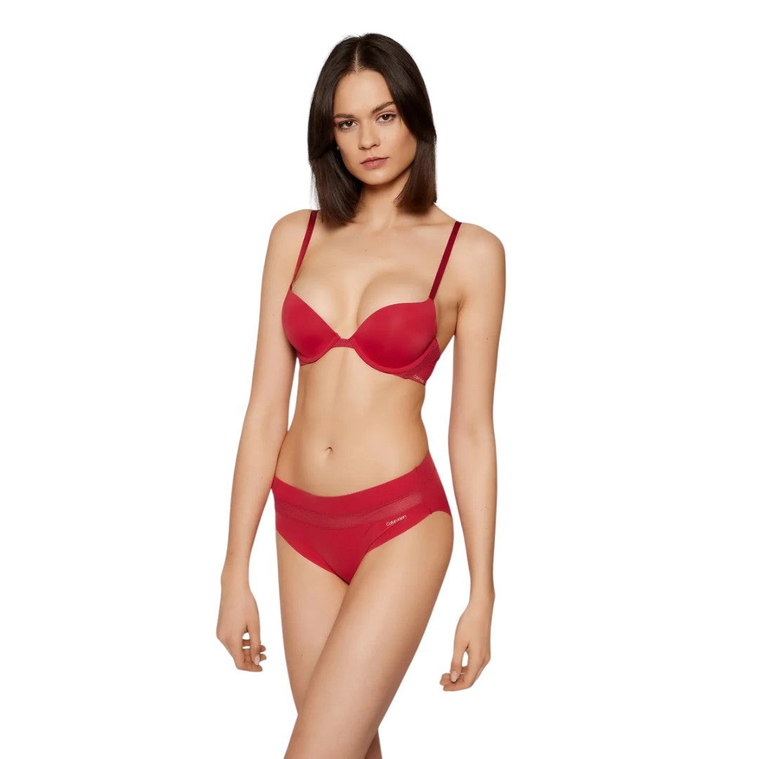 Calvin Klein Underwear Reggiseno Donna Push Up Lycra Rosso - 000QF5613E XAT