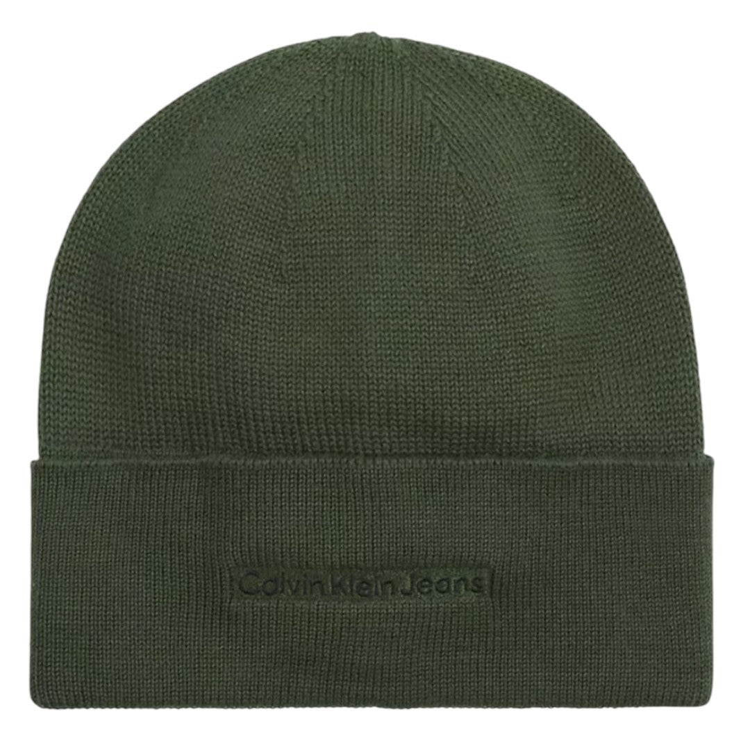 Calvin Klein Cappello Uomo Verde Oliva logo ricamato - K50K512452 MRO