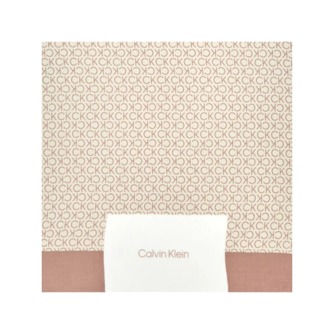 Calvin Klein Scialle Donna Logato CK Modal e Viscosa cipria - K60K610228 VFM