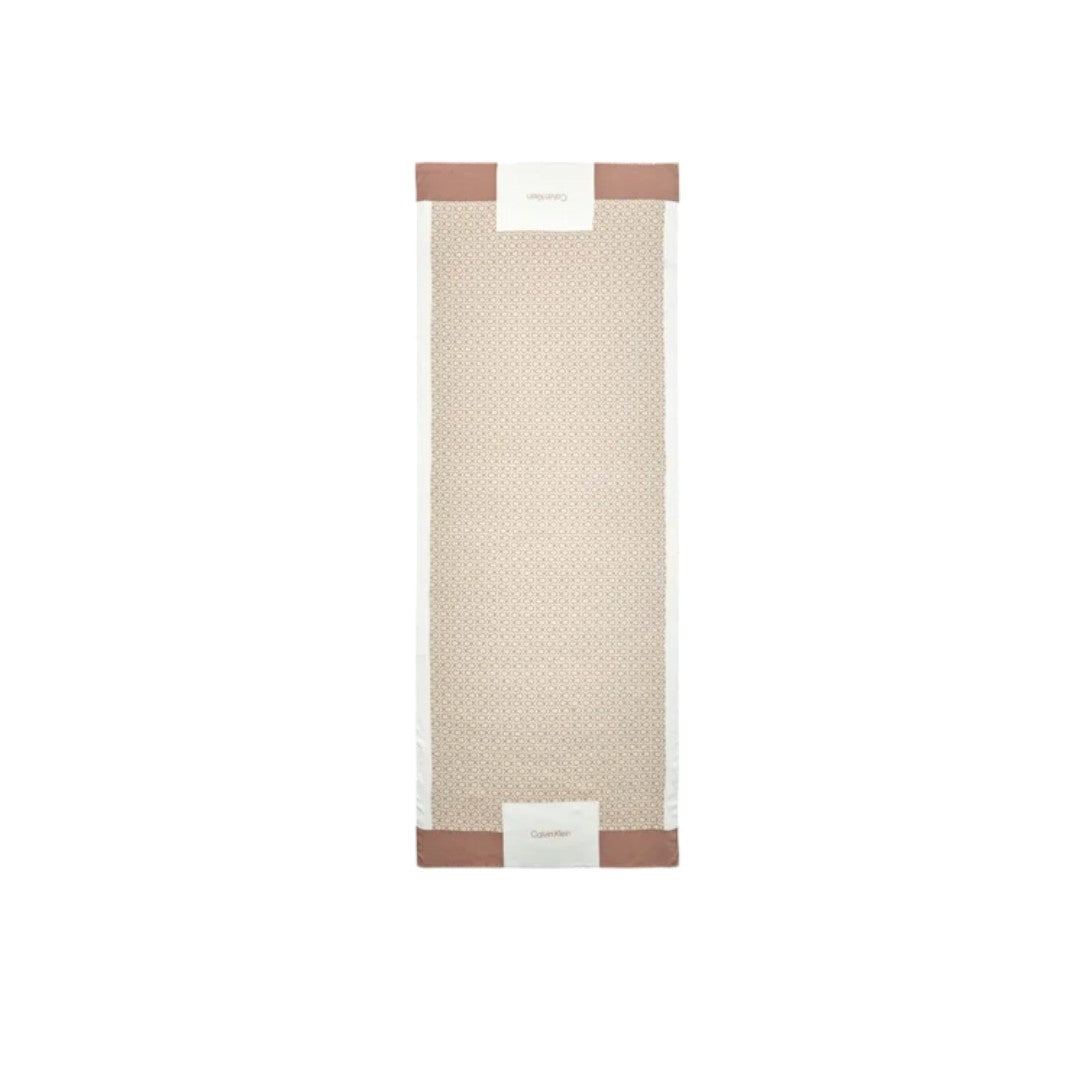 Calvin Klein Scialle Donna Logato CK Modal e Viscosa cipria - K60K610228 VFM