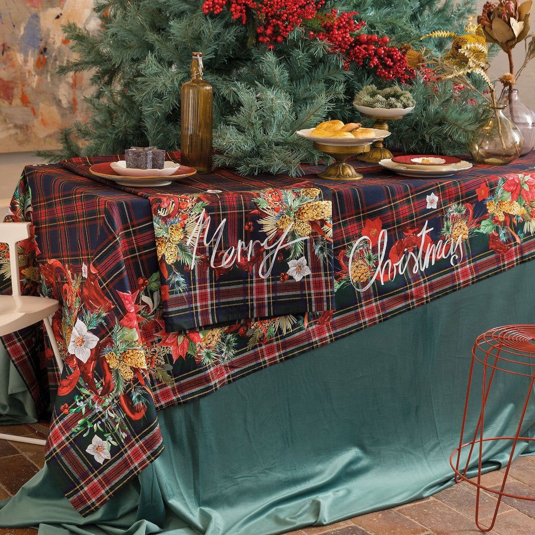 Riviera Home Tovaglia Valsesia Twill Antimacchia stampa digitale Blu MH0382 0101