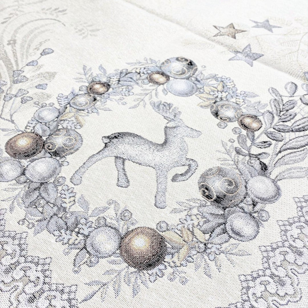 Emily Home Tovaglia Silver Star in Gobelin argento-oro