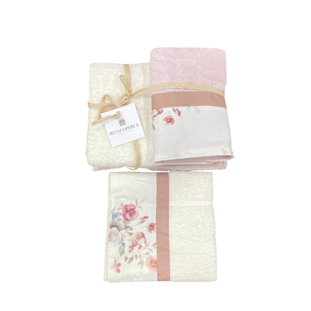 Biancoperla Set spugna 4 pezzi 2 Viso + 2 Ospite Incenso - Bianco