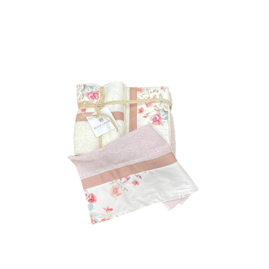 Biancoperla Set spugna 4 pezzi 2 Viso + 2 Ospite Incenso - Bianco