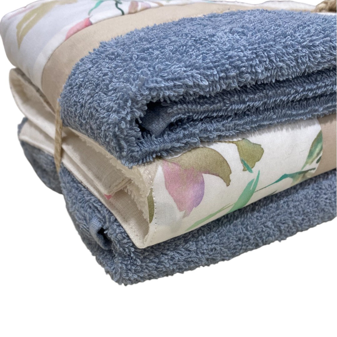 Biancoperla Set spugna 4 pezzi 2 Viso + 2 Ospite Polonia - Bianco