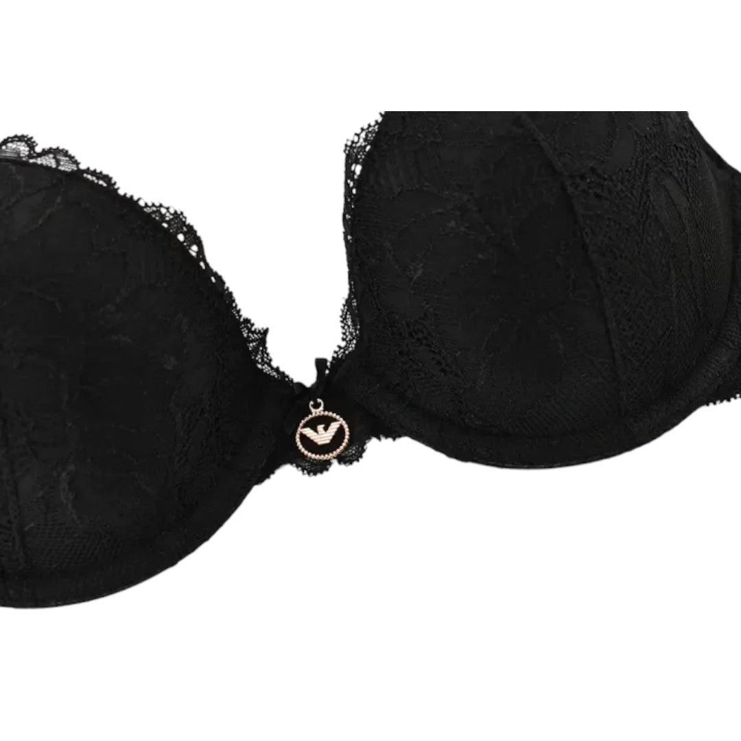 Emporio Armani reggiseno push up in pizzo Nero 167394 3F206 00020