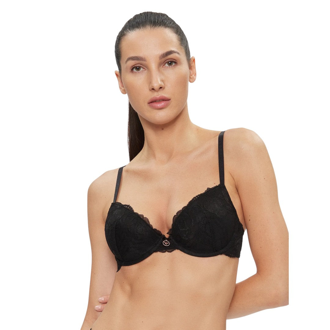 Emporio Armani reggiseno push up in pizzo Nero 167394 3F206 00020