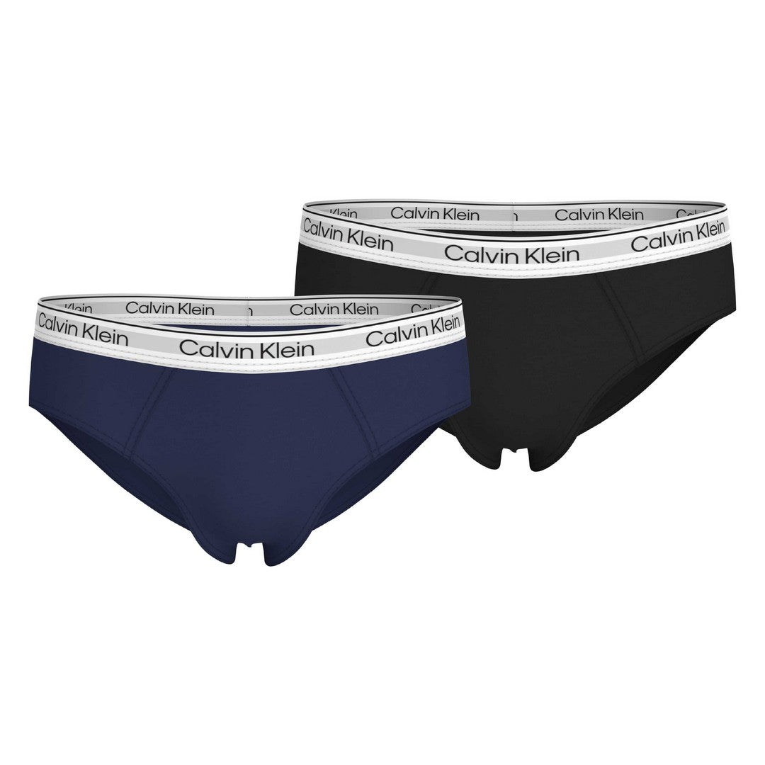 Calvin Klein 2 Pack Slip Bambino Pvhblack/Blackiris - B70B700508T-0SD