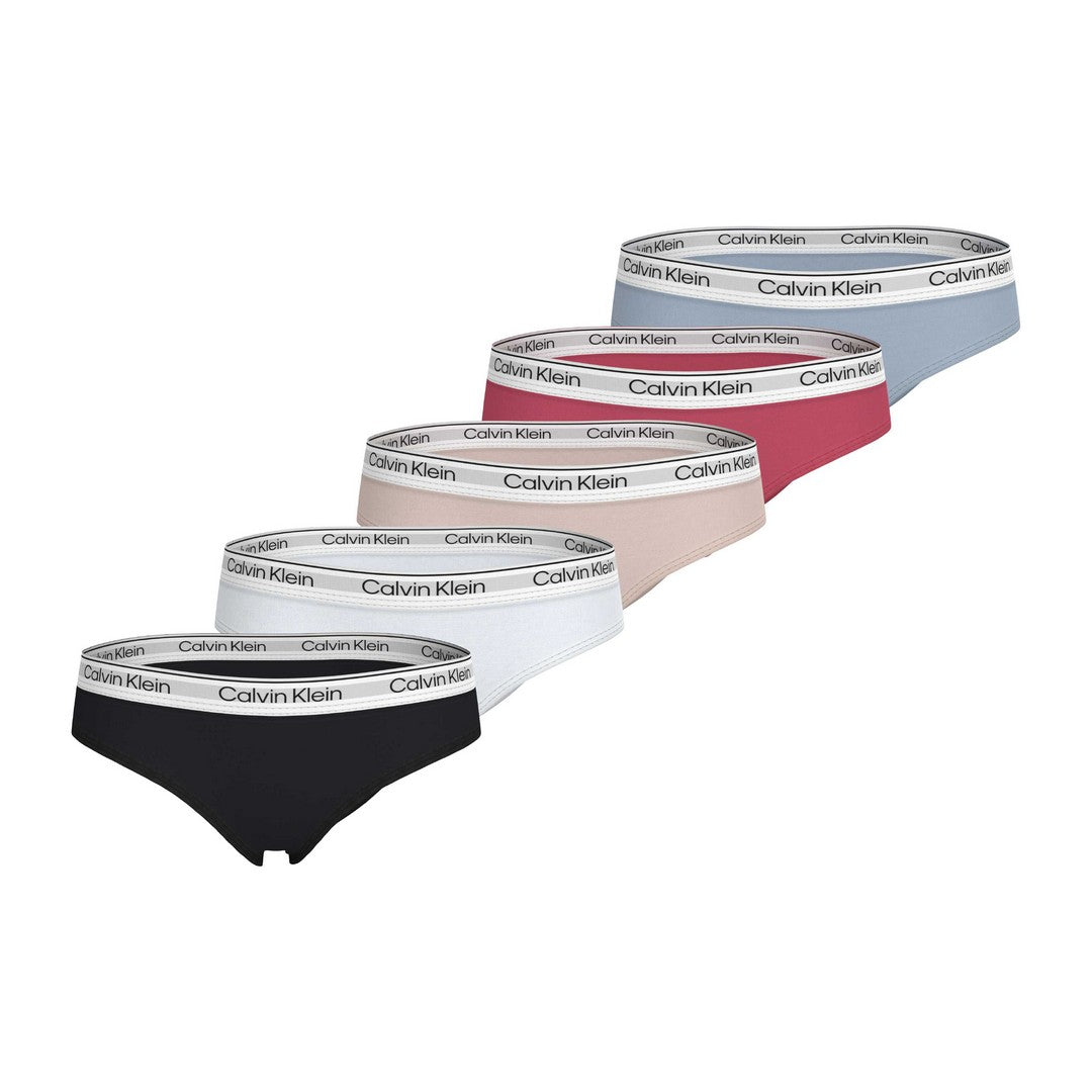 Calvin Klein 5 Pack Slip Bambina Spny/Dpcrmsnfrt/Nmst/Pb/Pcw - G80G800740T-0VK