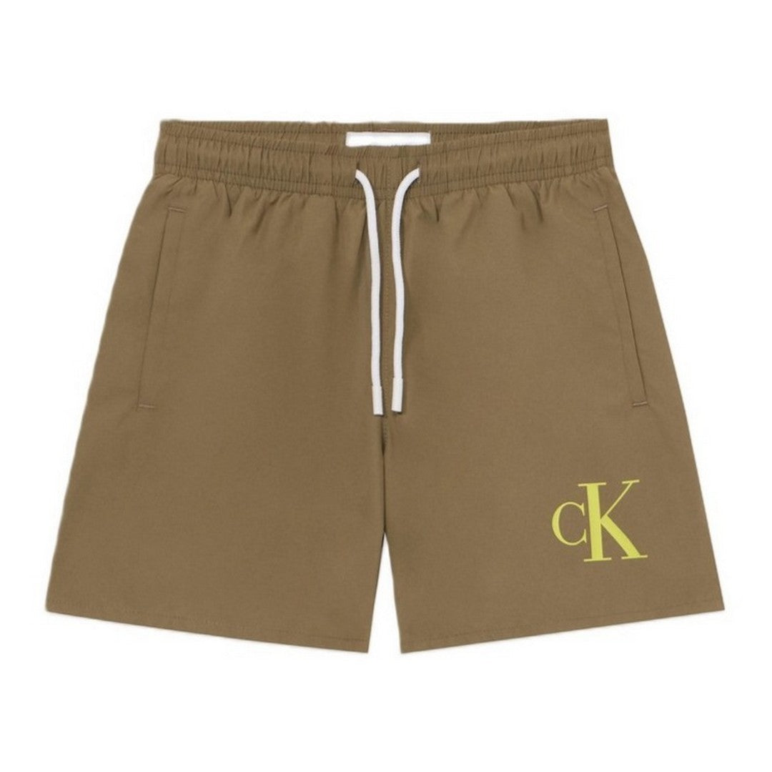 Calvin Klein Pantaloncino Mare Bambino Dusky Green - KV0KV00056T-LDV