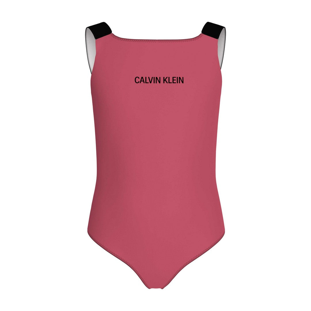 Calvin Klein Costume Intero Bambina Deep Crimson Fruit - KY0KY00098T-XIX