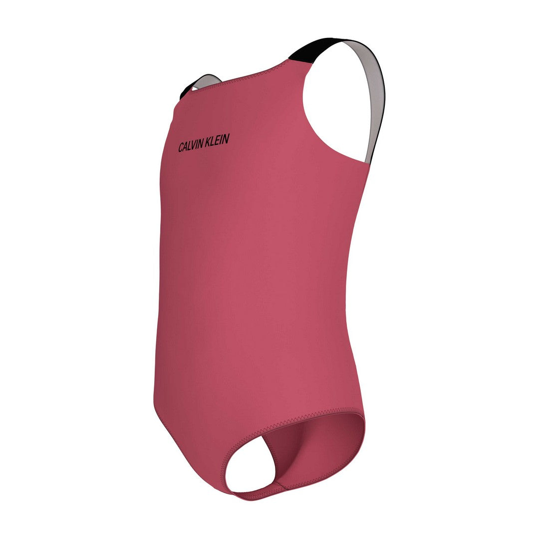 Calvin Klein Costume Intero Bambina Deep Crimson Fruit - KY0KY00098T-XIX