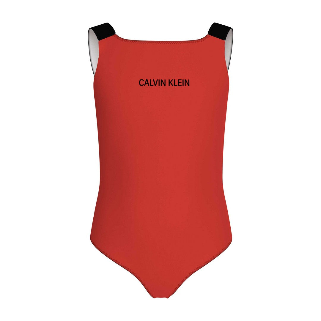Calvin Klein Costume Intero Bambina Flaming Chili - KY0KY00098T-XM8