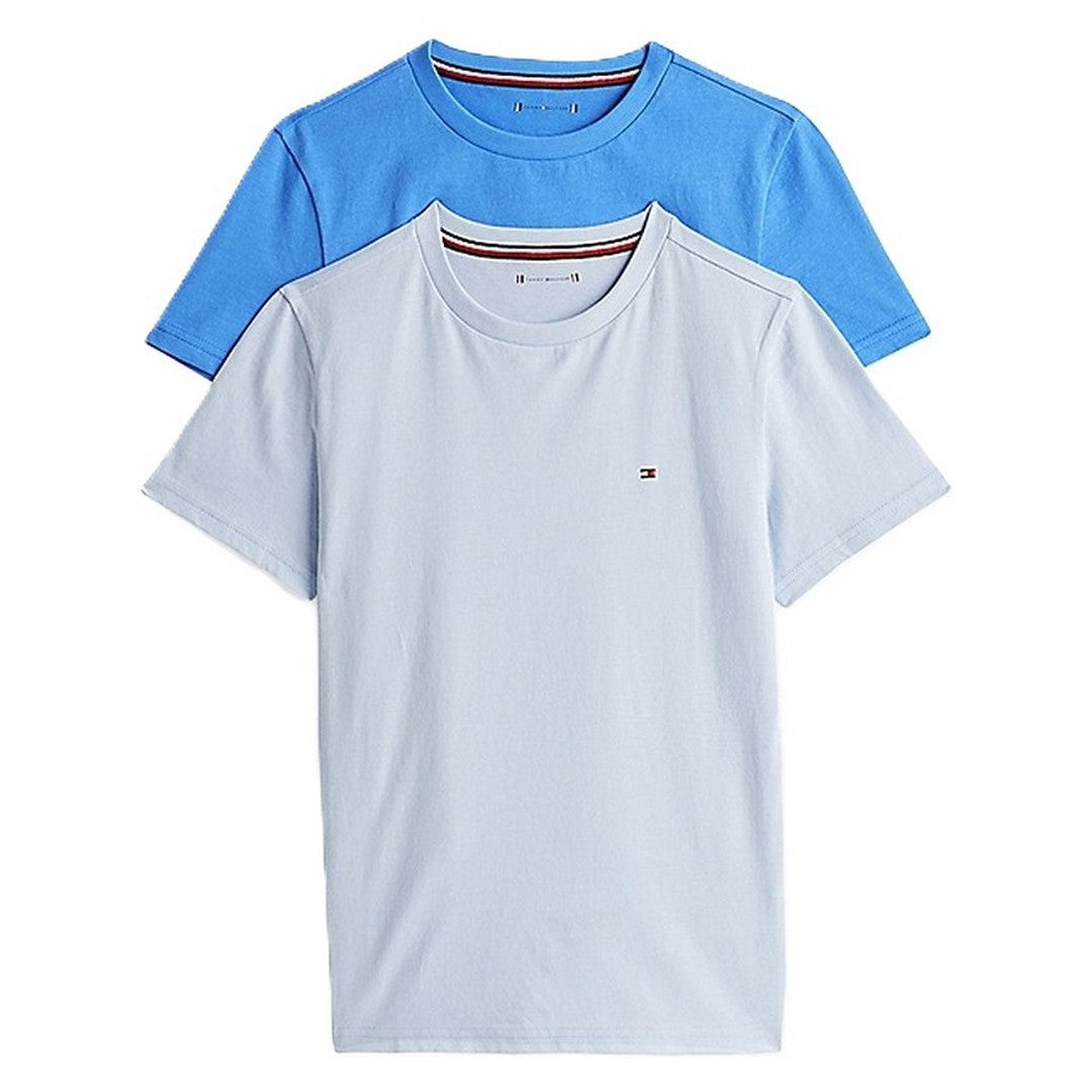 Tommy Hilfiger 2 Pack T-Shirt Bambino Breezy Blue/Blue Spell - UB0UB00310-05F