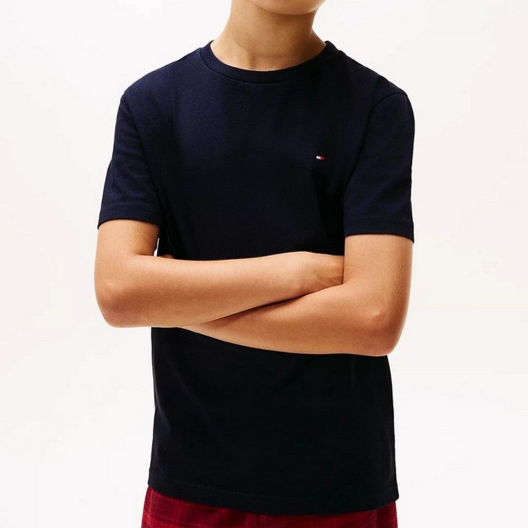 Tommy Hilfiger 2 Pack T-Shirt Bambino Desert Sky/White - UB0UB00310-0S0