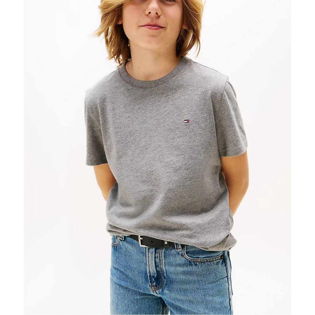 Tommy Hilfiger 2 Pack T-Shirt Bambino Medium Grey Ht/Black - UB0UB00310-0UB