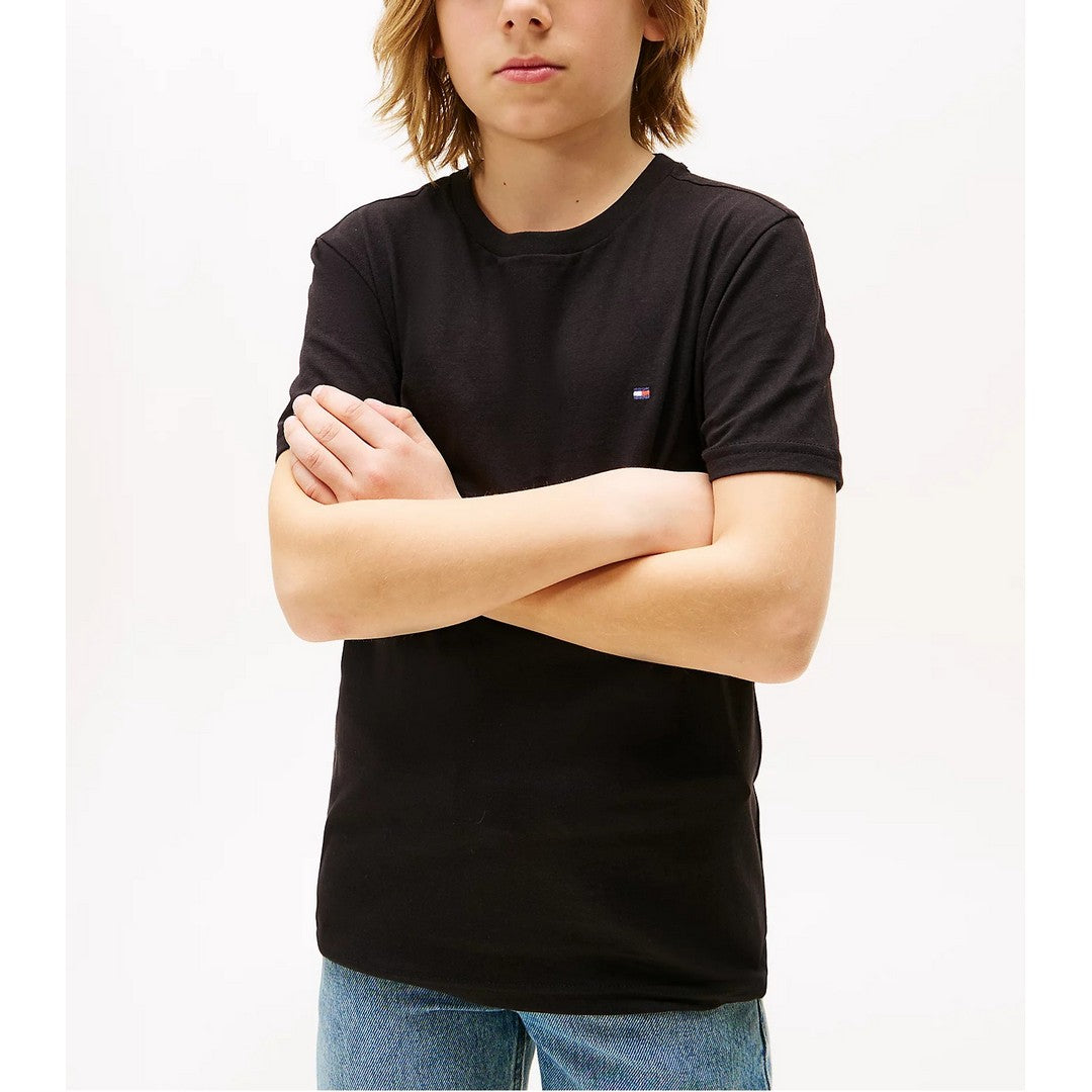 Tommy Hilfiger 2 Pack T-Shirt Bambino Medium Grey Ht/Black - UB0UB00310-0UB