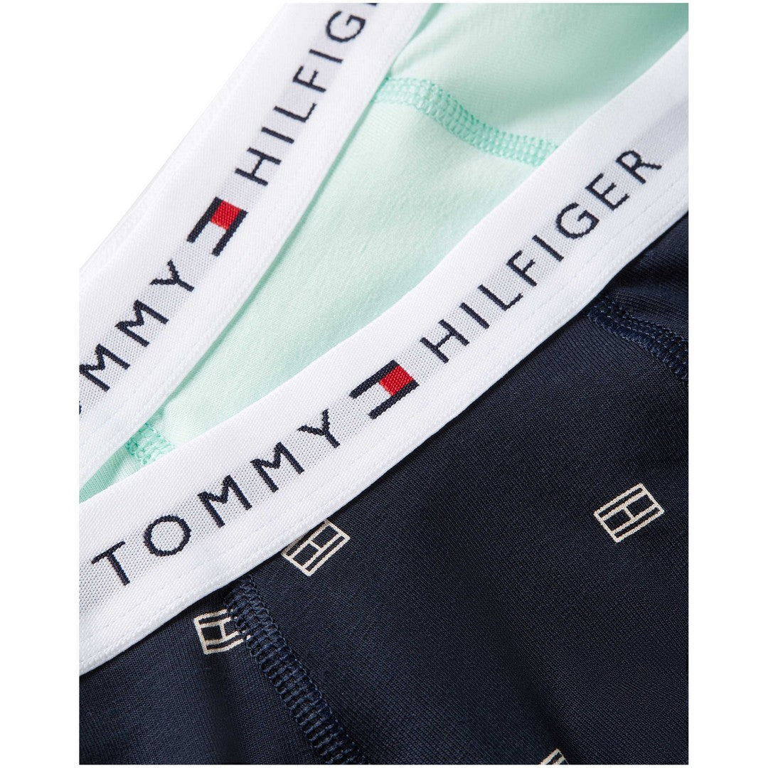 Tommy Hilfiger 2 Pack Boxer Bambino Desert Sky Outline Flag/Dew Gr - UB0UB00550-