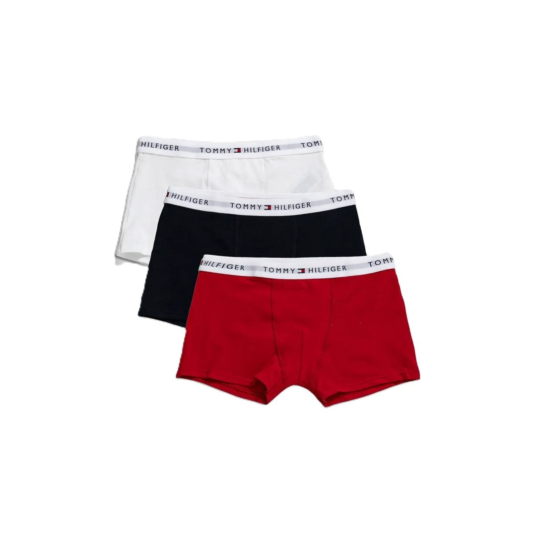Tommy Hilfiger 3 Pack Boxer Bambino Des Sky/Primary Red/White - UB0UB00573-05M