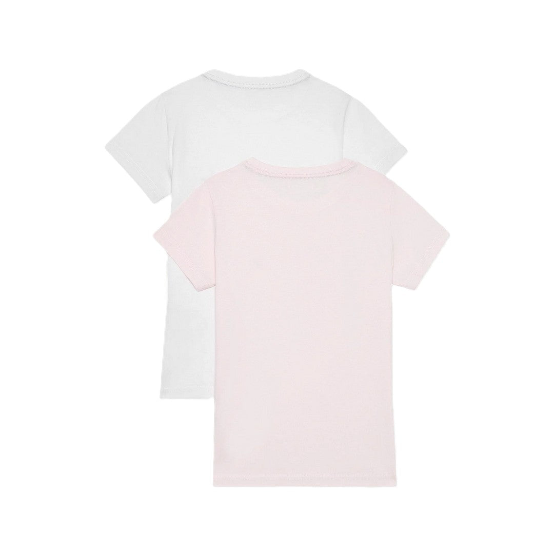 Tommy Hilfiger 2 Pack T-Shirt Bambina White/ Light Pink - UG0UG00307-0VS