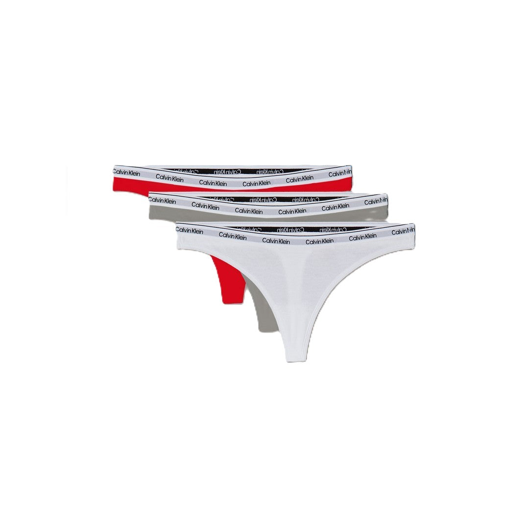 Calvin Klein 3 Pack Perizoma Donna - 000QD5209E-W9F