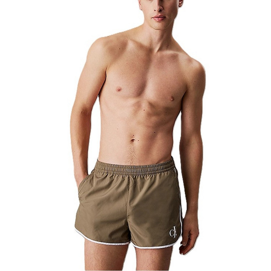 Calvin Klein Beachwear Pantaloncino Mare Corto Uomo - KM0KM01119-LDV