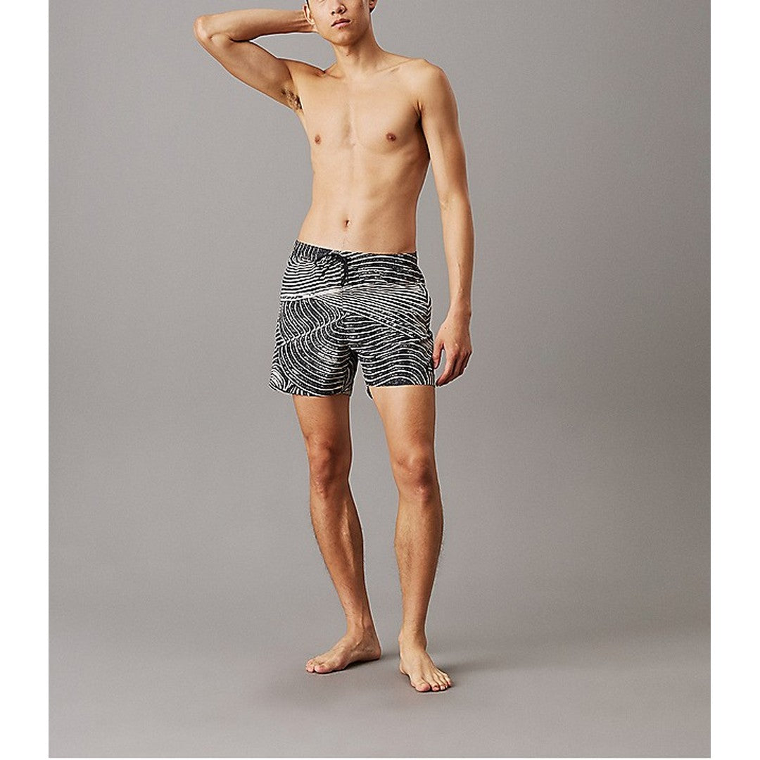 Calvin Klein Beachwear Pantaloncino Mare Medio Uomo - KM0KM01173-0GL