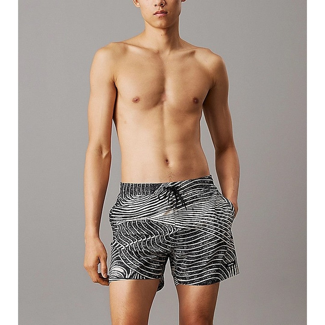 Calvin Klein Beachwear Pantaloncino Mare Medio Uomo - KM0KM01173-0GL
